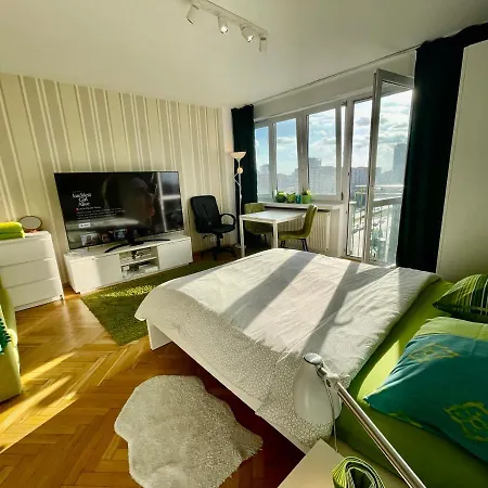 Super Apartament Green Rondo Onz Metro Nowe Wifi 300 Mb/S Aircondition Netflix Spotify Warschau Exterior foto