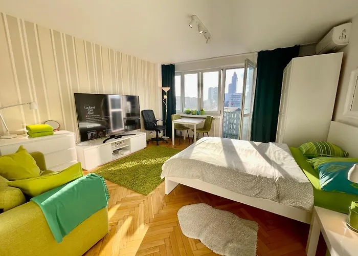 Super Apartament Green Rondo Onz Metro Nowe Wifi 300 Mb/S Aircondition Netflix Spotify